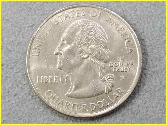 【アメリカ 50州25セント硬貨《バーモント州》/2001年】クォーターダラーコイン/桃/50州25セント硬貨プログラム/The 50 State Quarters Pro_画像4