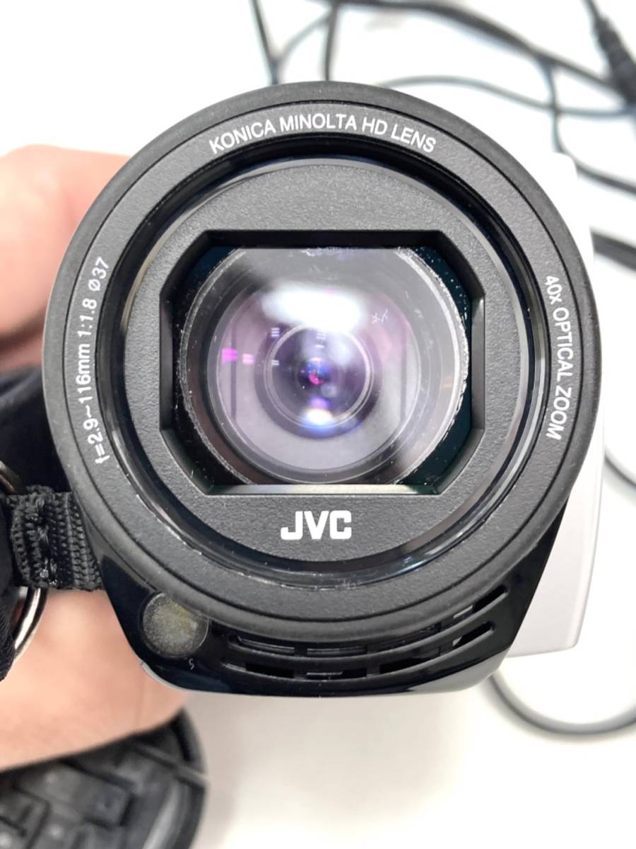 【11803】美品 動作品 JVC ケンウッド GZ-F270-W 2021年製 Everio デジタルビデオカメラ ハンディカム_画像4