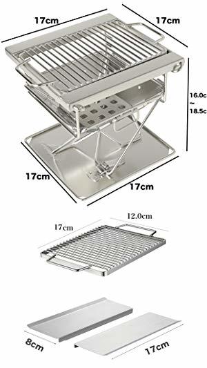 (新品) コンパクト バーベキューコンロ 焚火台 世界最小 ミニBBQコンロ_画像2