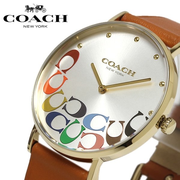 COACH コーチ ペリー レインボー コレクション レインボーシグネチャー柄 レディース ウォッチ/腕時計_画像3