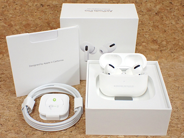 【中古 訳あり】Apple 純正 AirPods Pro MWP22J/A ノイズキャンセル Wireless Charging Case 本体 付属完品 ※右イヤホン ノイズ(PAA480-1)