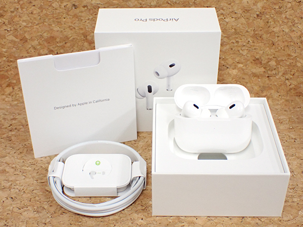 【中古 美品】Apple 純正 AirPods Pro 第2世代 MQD83J/A 本体 付属完品(PBA827-1)