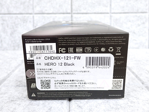 【新品 未開封】GoPro HERO12 BLACK CHDHX-121-FW 国内正規品 アクション カメラ ゴープロ 本体(PBB96-3) _画像4