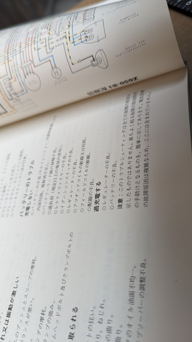 カワサキ　Z650-B ★サービスマニュアル★国内　日本語★整備書_画像6