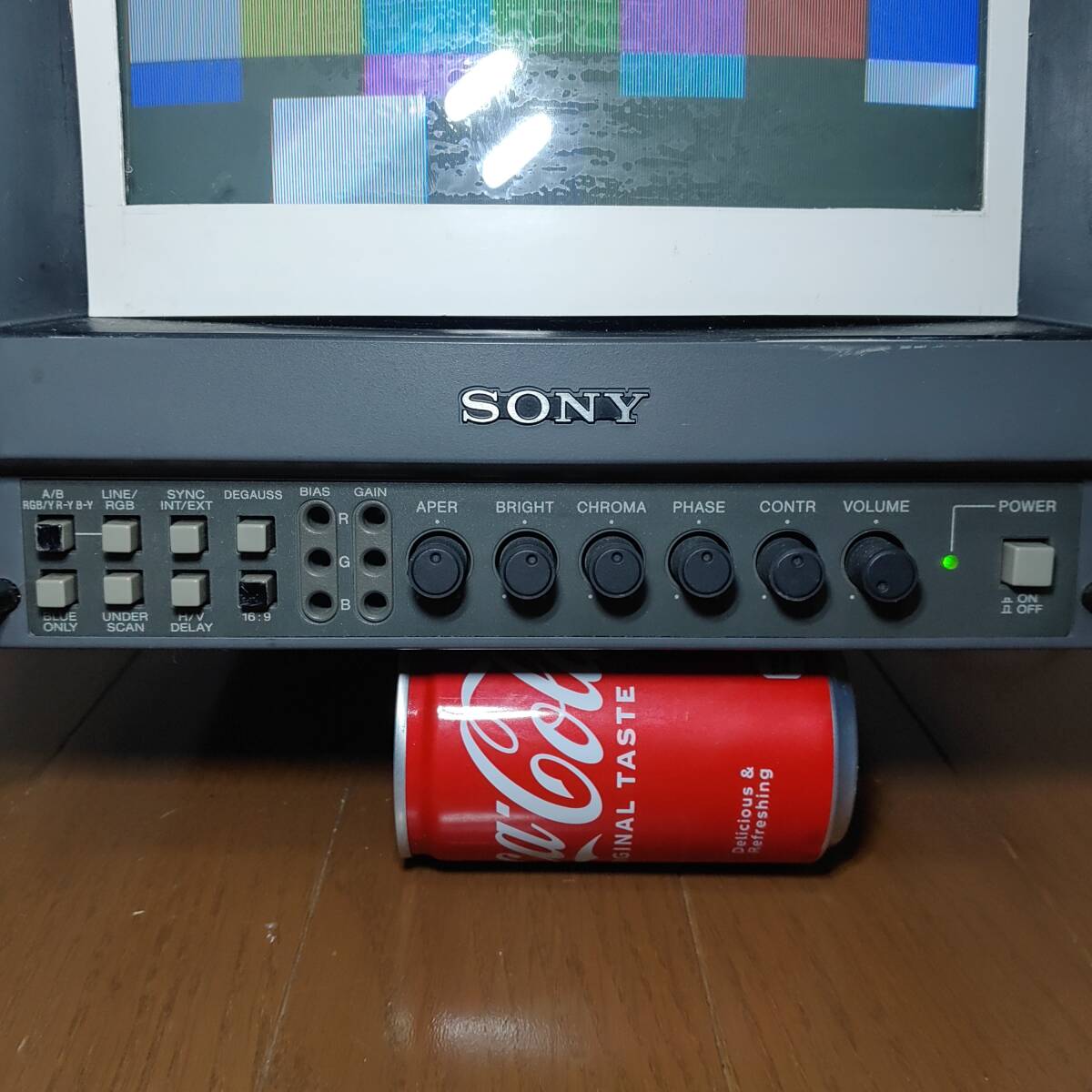 SONY　業務用ビデオモニター　ＰＶＭ－9242Q　９インチ　完動品　Used_画像8