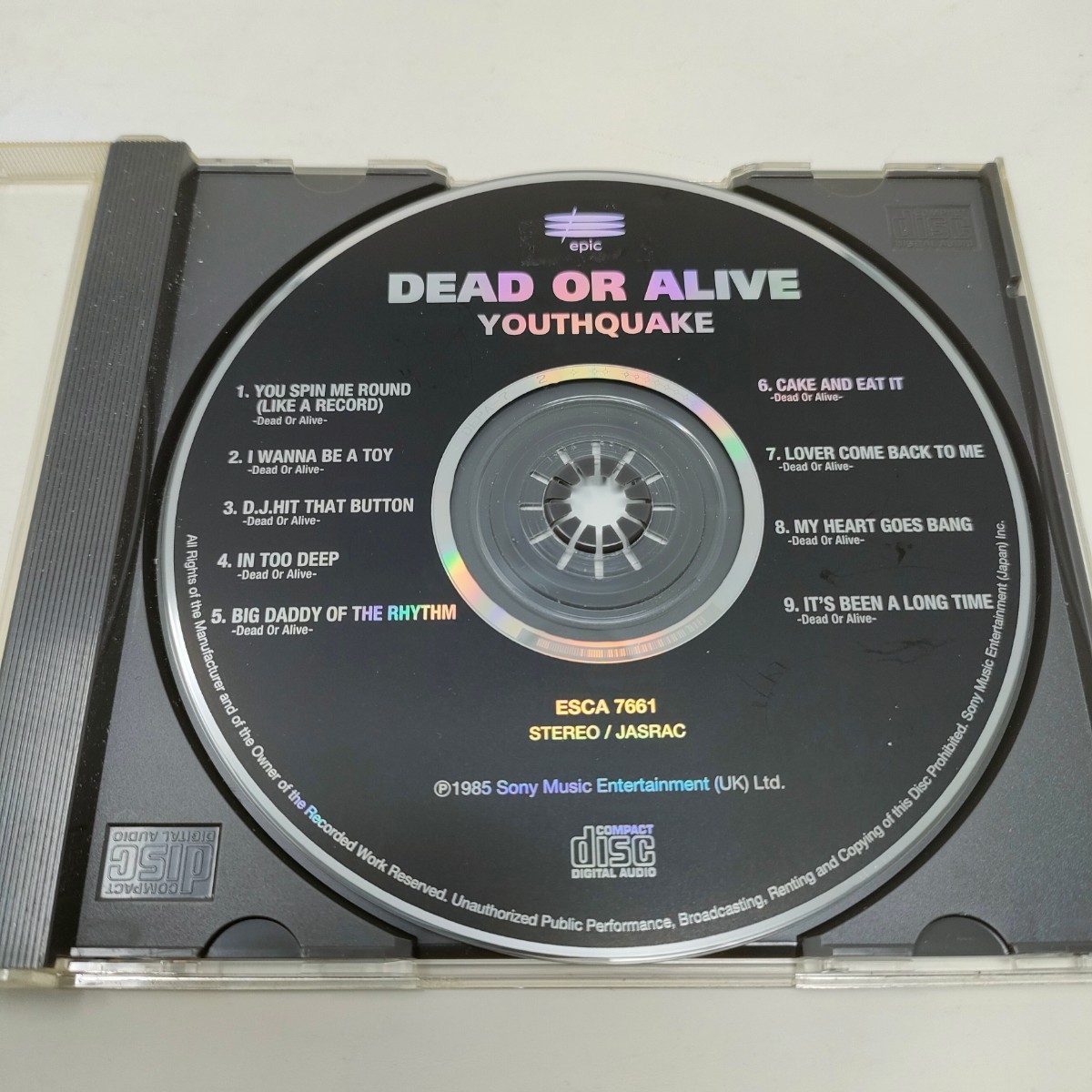 国内盤CD　デッド・オア・アライヴ「ユースクエイク 」ピート・バーンズ　DEAD OR ALIVE　レンタル落ち　即決　送料込み