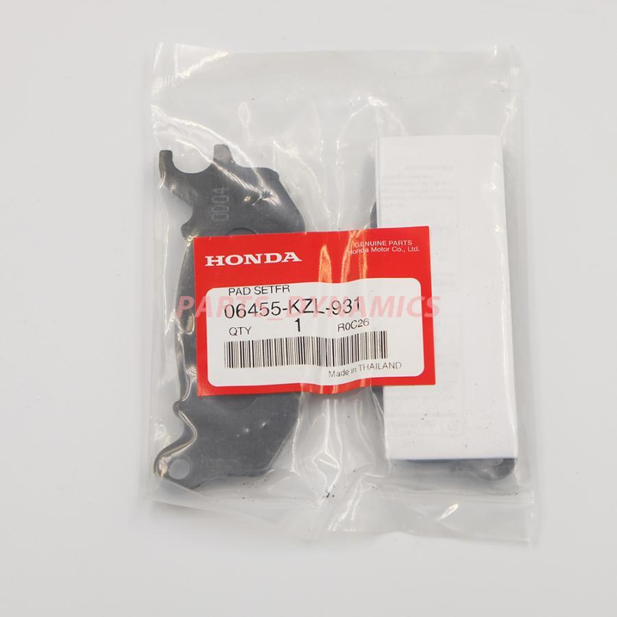 ホンダ 純正 HONDA フロント ディスクブレーキパッド 06455-KZL-931 (06455-KZL-932) HONDA GENUINE PARTS_画像1