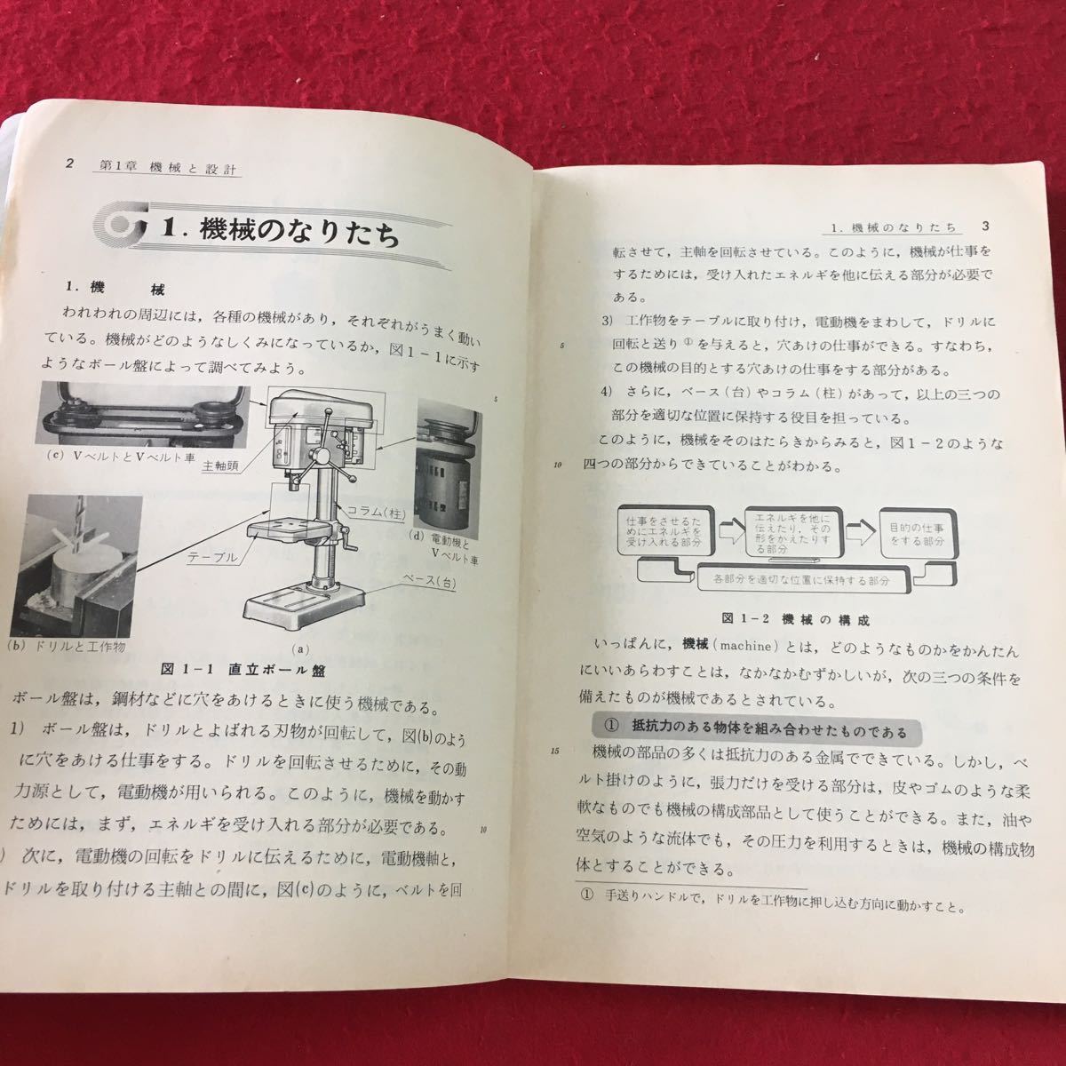 M5c-050 機械設計 1 著者 津村利光 徳丸芳男 昭和60年2月25日 発行 実教出版 教科書 工学 機械 設計 物理学 力 運動 材料 ねじ 軸 三角関数_画像5