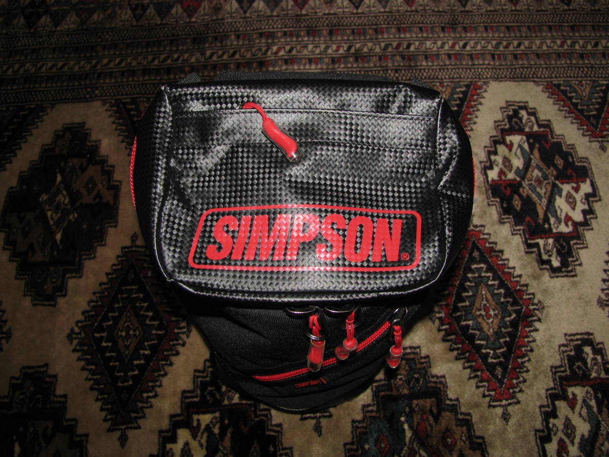 SIMPSON/シンプソン カーボン調ボディバッグ/ショルダーバッグ 中古美品の画像3