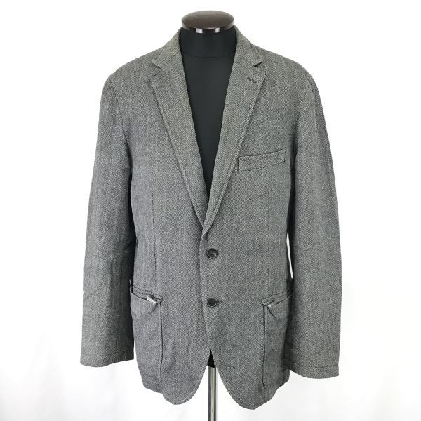 日本製★ユナイテッドアローズ/UNITED ARROWS★春夏/テーラードジャケット【メンズXL/グレー/gray】Jacket/Jumper◆BH512の画像1