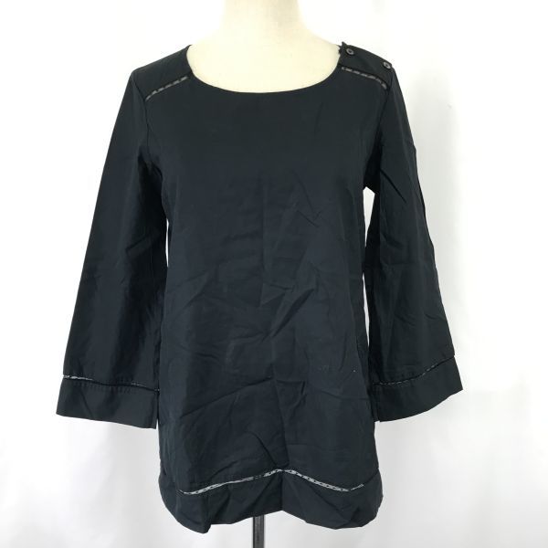 アーペーセー/A.P.C.★七分袖/チュニック/シャツ【レディースS/黒/black】Tops/Shirts◆BH533_画像1