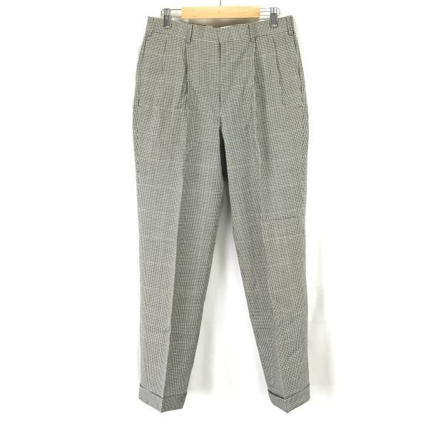 ニューヨーカー/NEWYORKER★テーパード/タックパンツ/スラックス【メンズW76/股下77cm/グレーチェック柄】ツータック/Pants/Trouser◆BH547