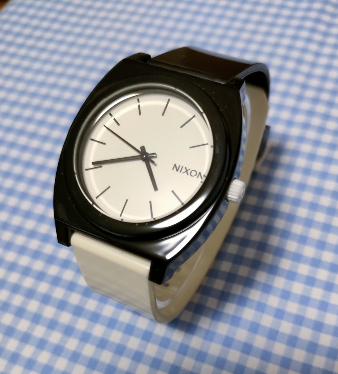 NIXON TIME TELLER P BLACK／WHITE ニクソンアナログ腕時計　白黒　新品未使用_画像1