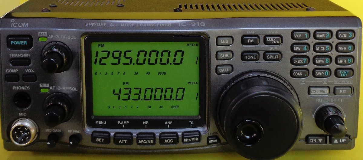 ICOM 144(50W)/430(50W) IC-910D＋UX-910(1200MHzユニット) ＋CR-293(高安定水晶ユニット)_画像3