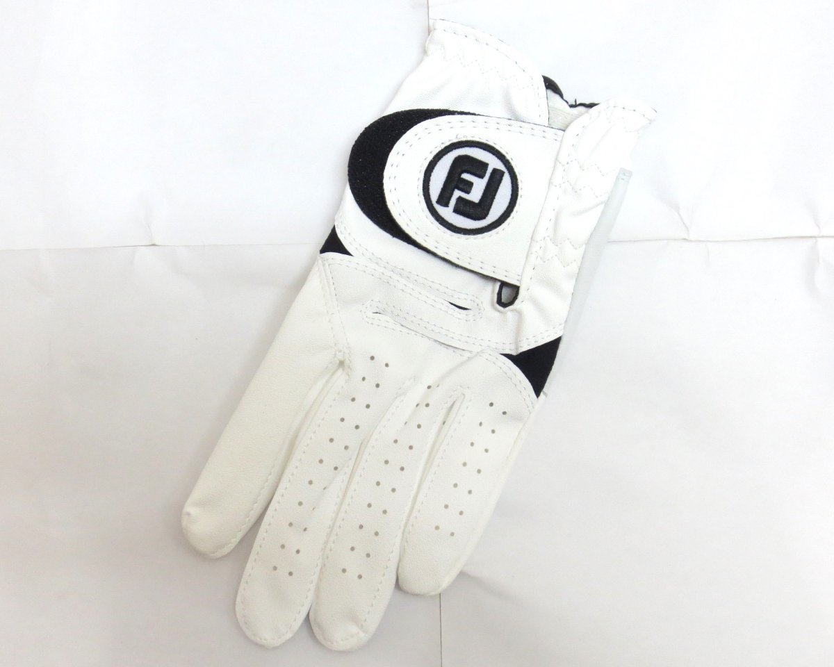  new goods * foot Joy *FGWF18 weather sof Golf glove *WeatherSof*[WT] white / black *25cm *4 pieces set *.. packet 