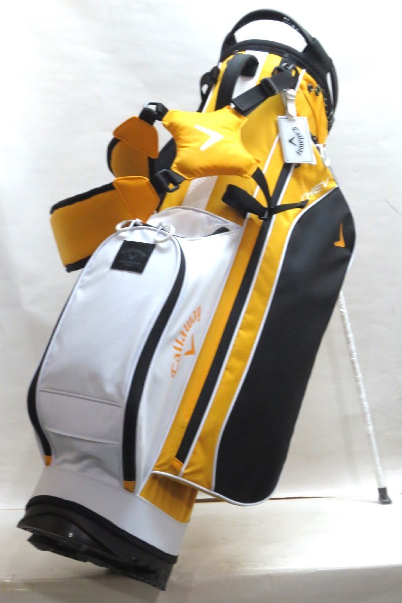 【新作入荷!!】 新品★キャロウェイ★シェブ 2.6kg★【5124313】マスタード キャディバッグ★2024★9.5型 スタンド JM 24 Stand Chev キャロウェイ