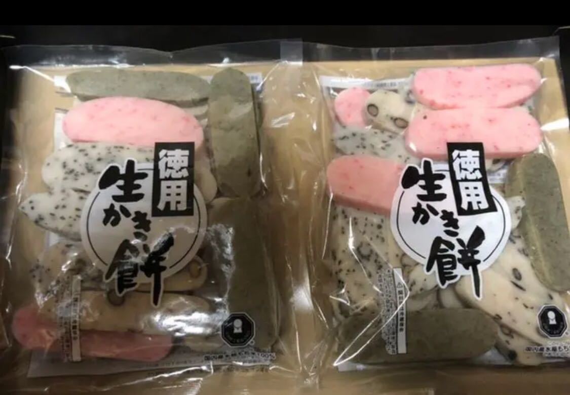 うさぎもち 徳用 生かき餅 (よもぎ、豆、えび、ごま) 500g×2 _画像1