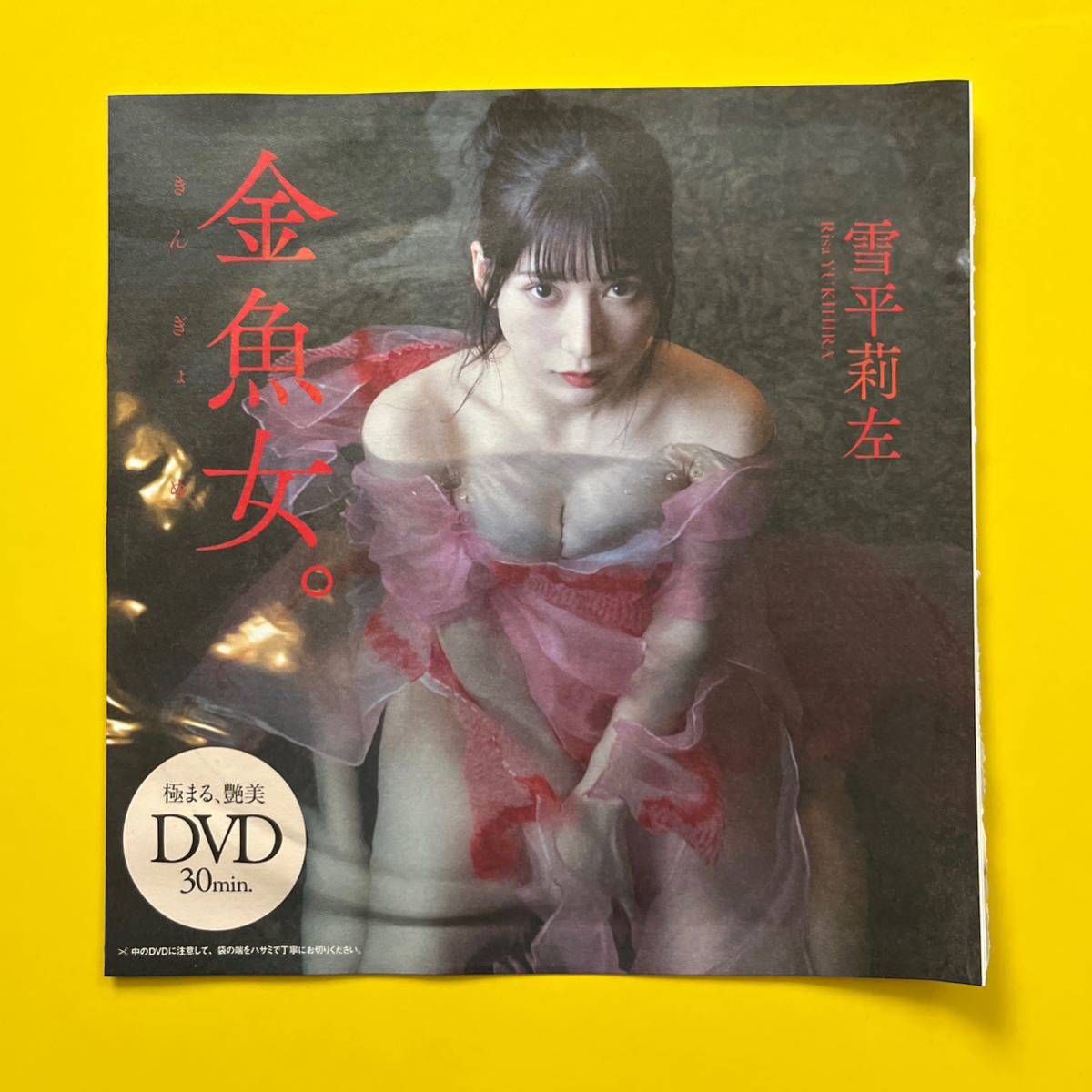 2【プレイボーイ付録DVD】雪平莉左 『金魚女。』 2024 送料120円～_画像1