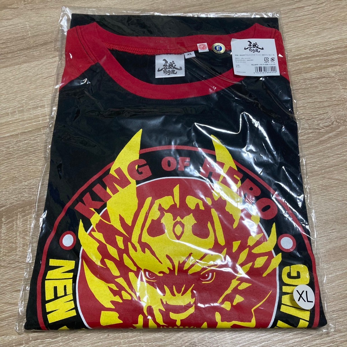 【送料無料】牙狼 × 新日本プロレス コラボTシャツ (黒ボディVer.) XL プロレス 特撮_画像1