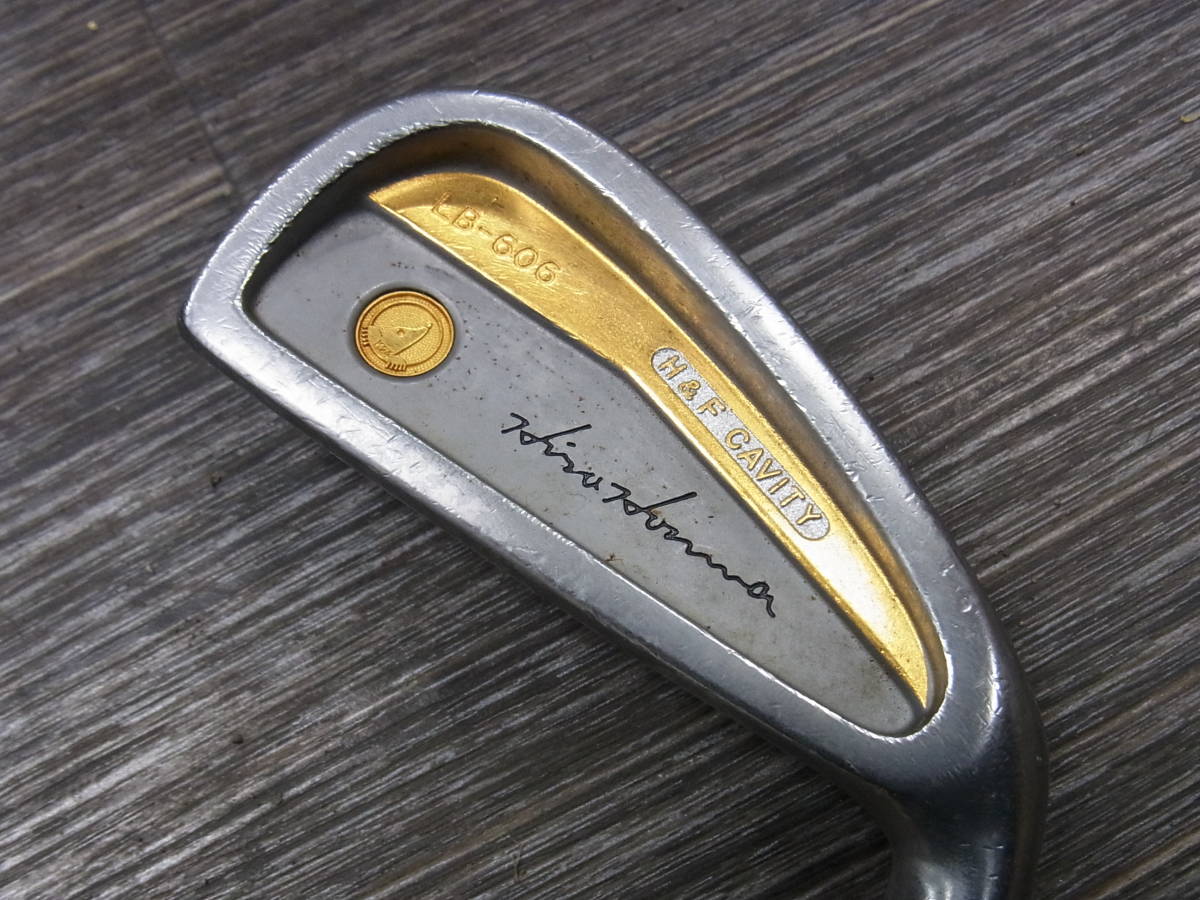 超希少 K24刻印 純金使用 HONMA LB-606 ホンマ 金メダル＆K24リング アイアンセット 3～11 S R-1 金モグラ ★★★★ 星4 ゴルフクラブ_画像4