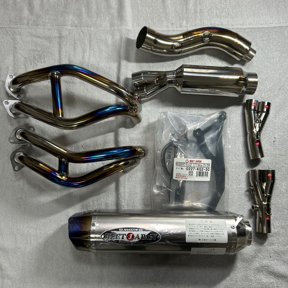 BEET JAPAN NASSERT-Evo2 TI/TI NINJA ZX-25R 0227-KG2-50 フル BEET JAPAN NASSERT-Evo2 TI/TI NINJA ZX-25R 0227-KG2-50 フル