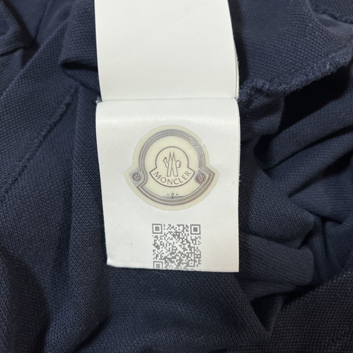 【美品】MONCLER モンクレール 襟ロゴ ワッペン ポロシャツ size M メンズ 国内正規品_画像8