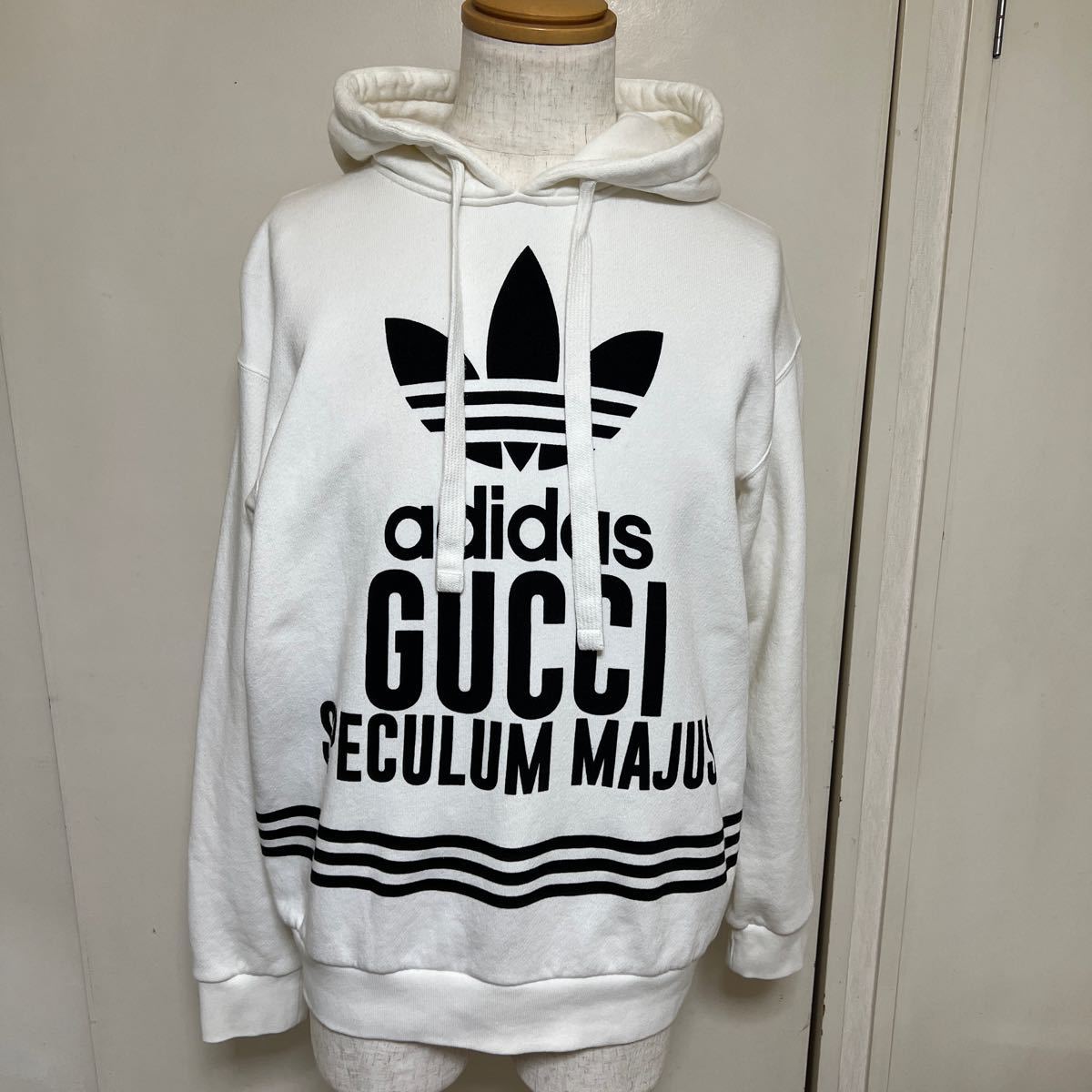 買取り実績  プルオーバー スウェット ロゴ コラボ adidas アディダス × GUCCI 【美品】グッチ パーカー XS size フーディ その他