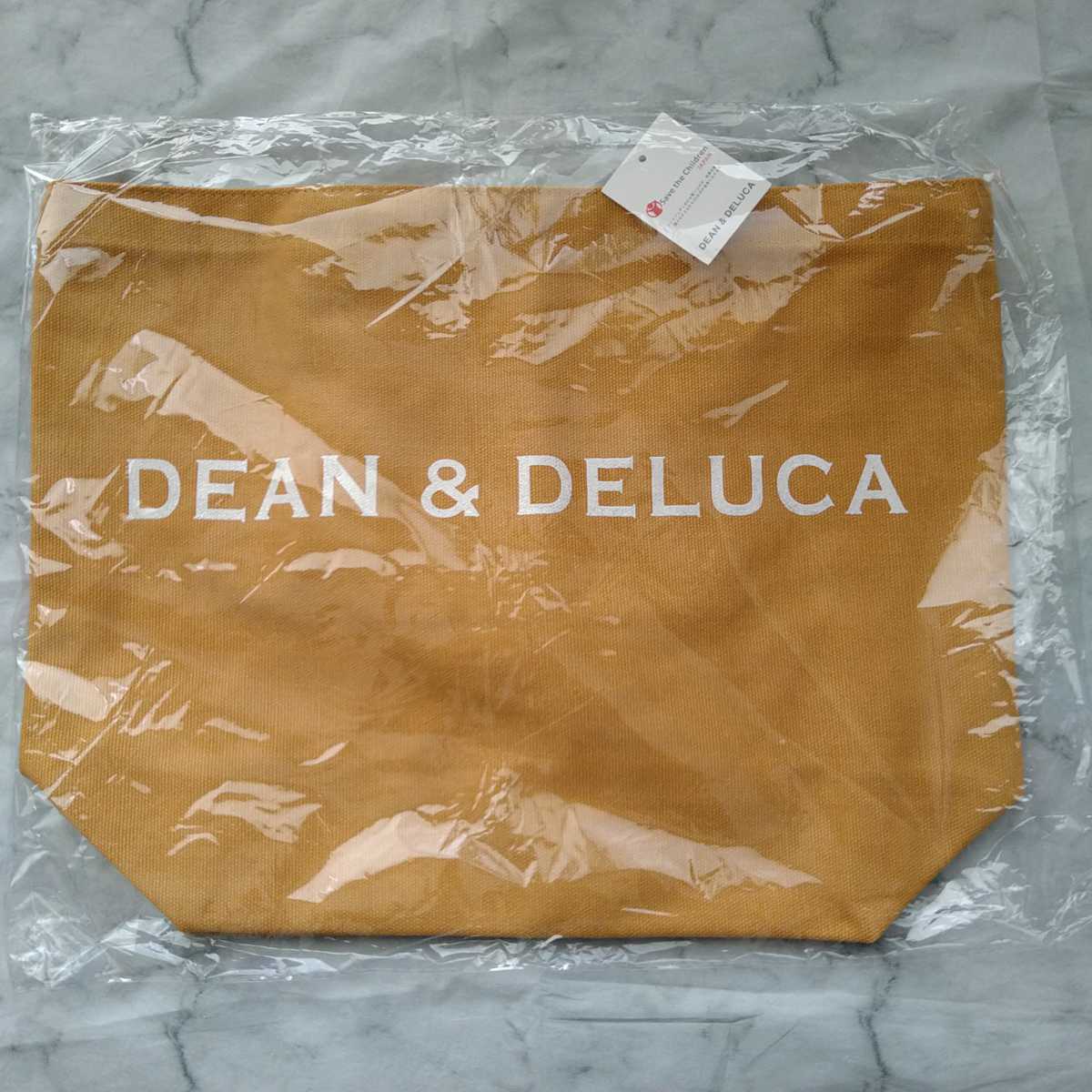 新品　DEAN&DELUCAトートバックＬサイズキャラメルイエロー_画像4