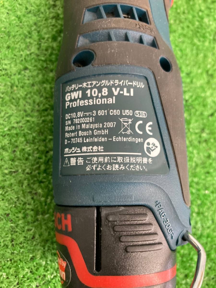 【中古品】BOSCH(ボッシュ) 10.8Vバッテリー 木工アングルドライバードリル GWI10.8V-LI / ITZGIEOHNBEA_画像3