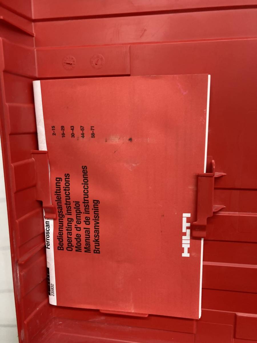 【中古品】HILTI 鉄筋探査機 フェロスキャン Ferroscan RV10 RS10 / IT7U13XJ8ORM_画像5