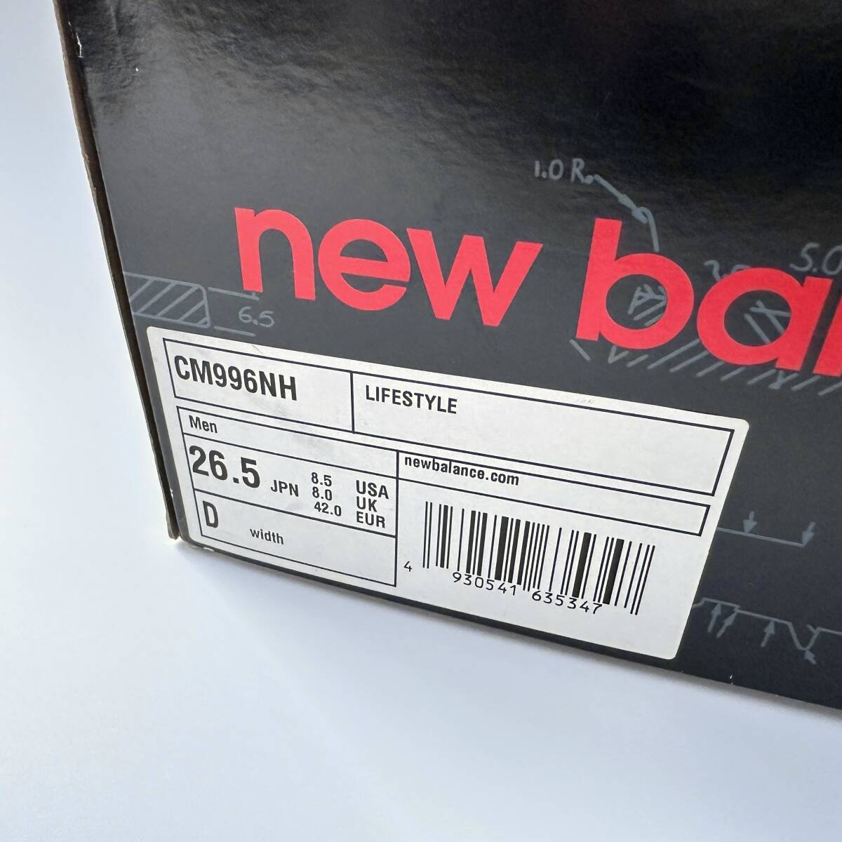 国内正規品 オールレザー New Balance CM996NH BROWN US8.5 26.5cm M576 USA製トリビュート NB ブラウン×グレー 茶 スニーカー M996 限定の画像7