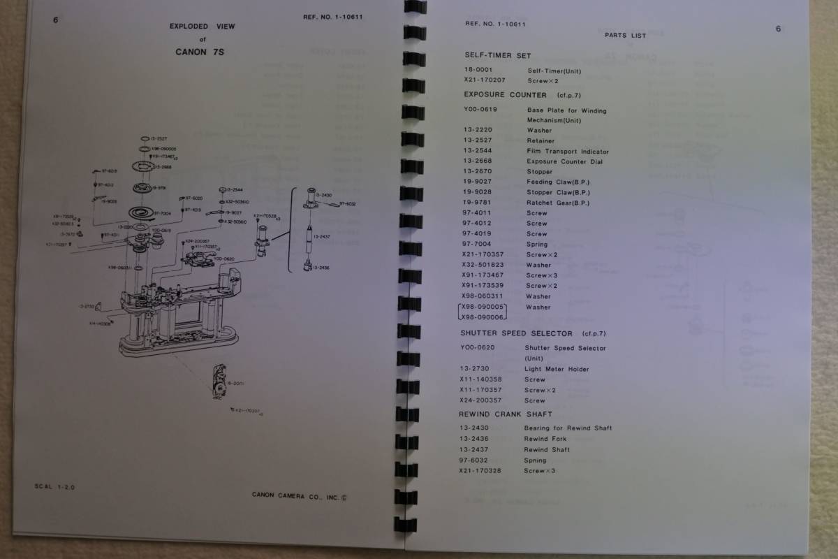 Canon 7-S REPAIR MANUAL