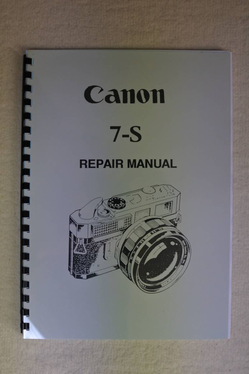 Canon 7-S REPAIR MANUAL_画像1