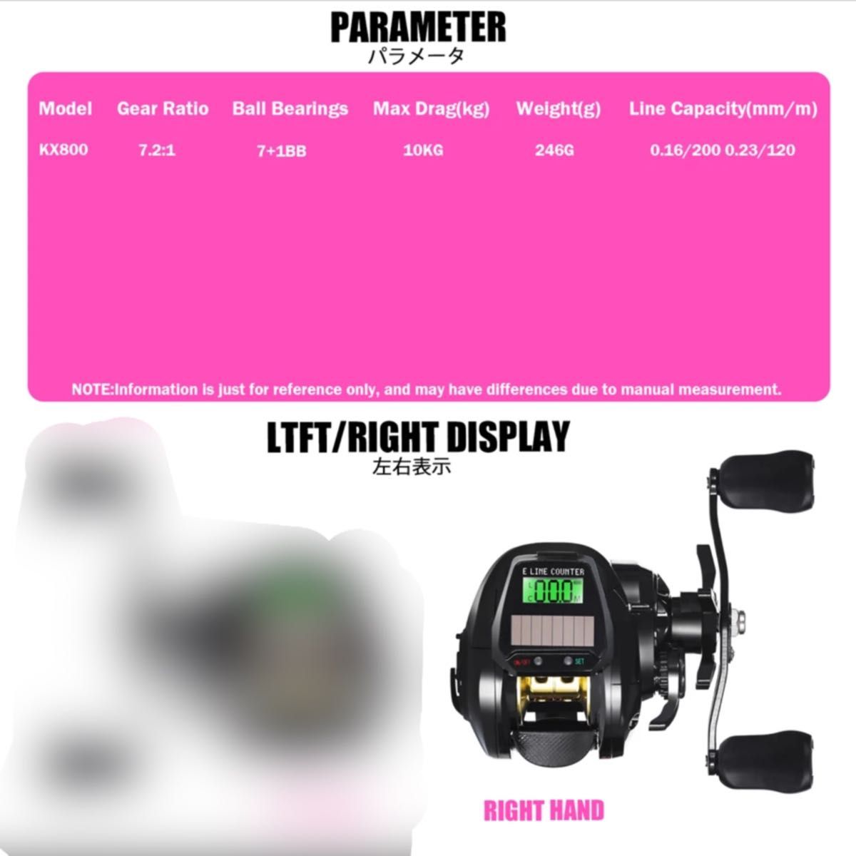 新品 ベイトリール カウンター付き タイラバ ショアジギ LED 新品 ベイトリール カウンター付き タイラバ ショアジギ LED