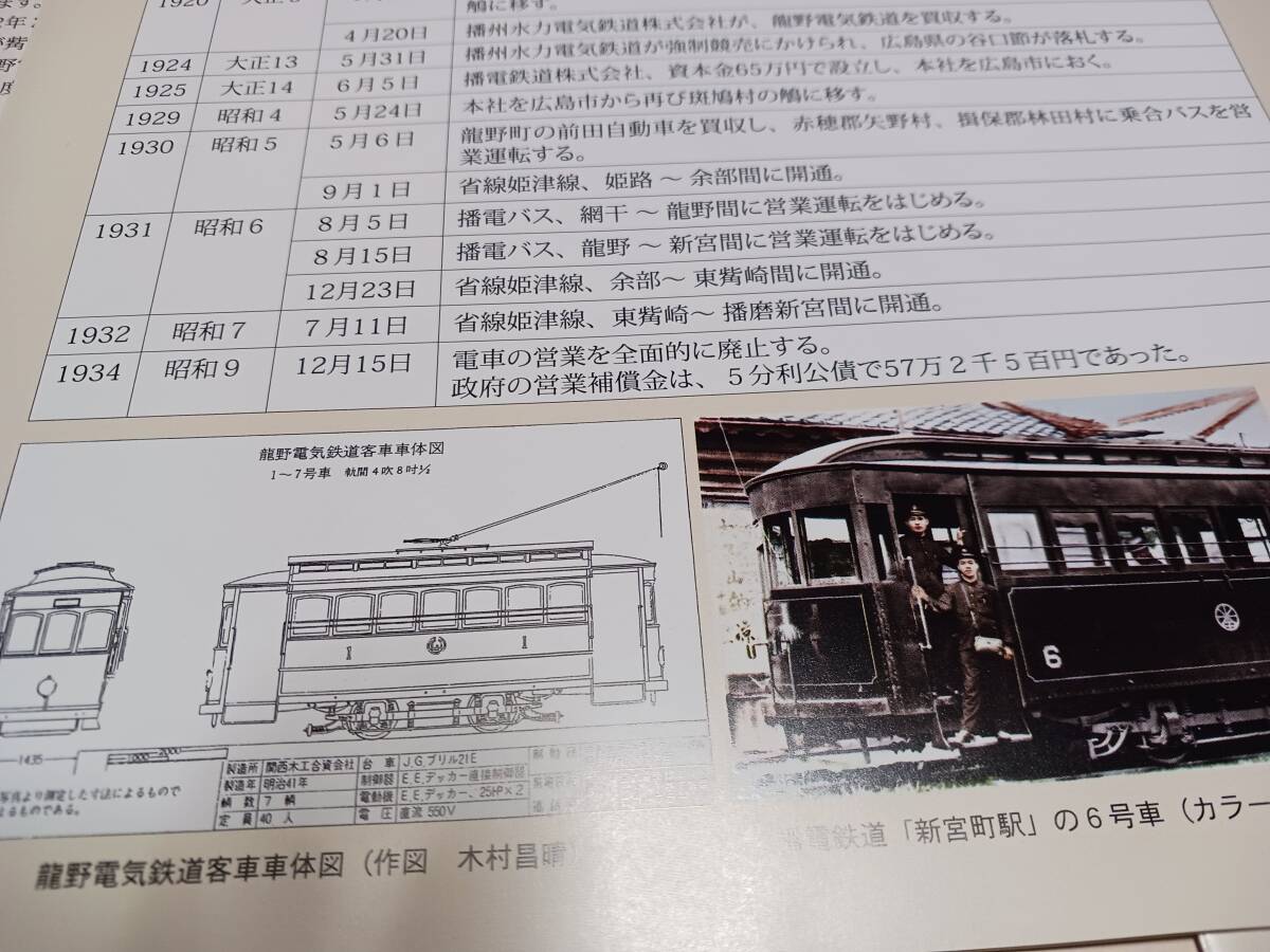 ★新品！　パンフレット　　播電鉄道物語～龍野電気鉄道、新宮軽便鉄道、播磨水力電気鉄道。_画像4