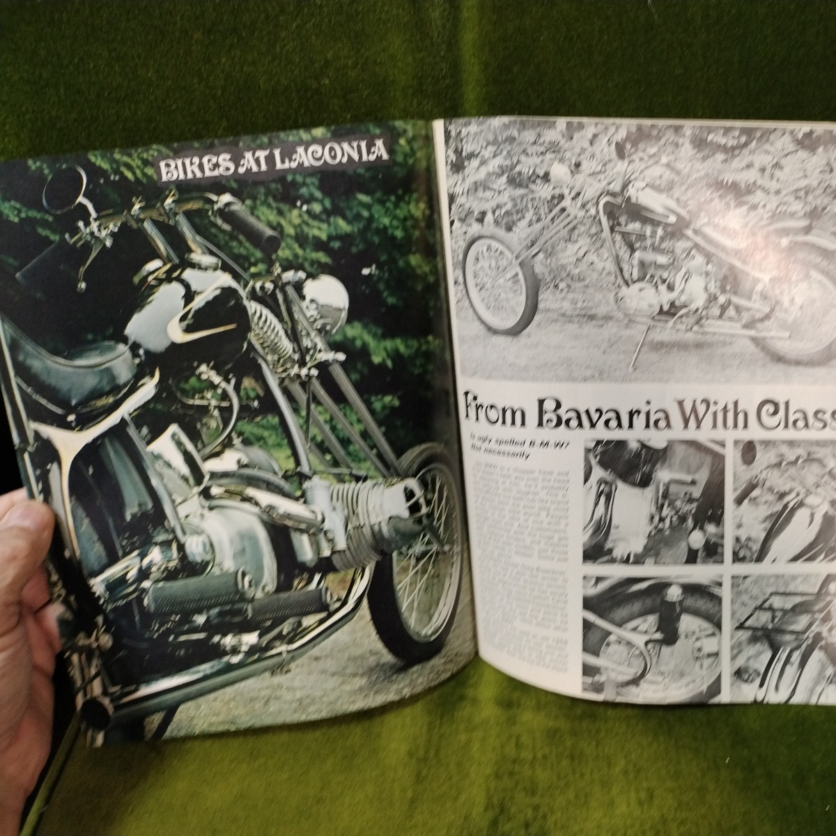 カスタムチョッパー custom chopper 1973年10月号　年式相応の痛みはあります　ビンテージ トライアンフ ナックル スポーツスター ショベル_画像6