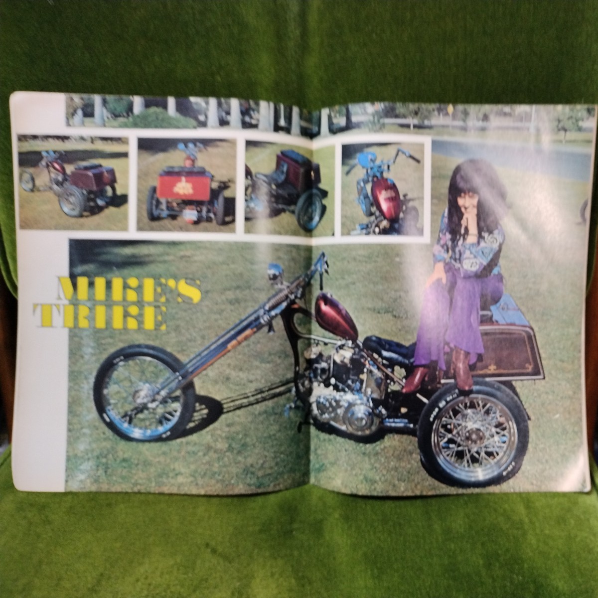 カスタムチョッパー custom chopper 1972年3月号　年式相応の痛みはあります　ハーレー トライアンフ チョッパー ハーレーダビッドソン_画像7