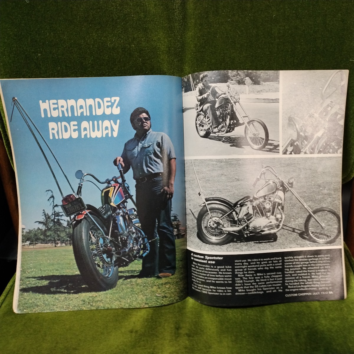 カスタムチョッパー custom choppers 1972年6月号　年式相応の痛みはあります トライアンフ ハーレー ビンテージ ハーレーダビッドソン_画像10