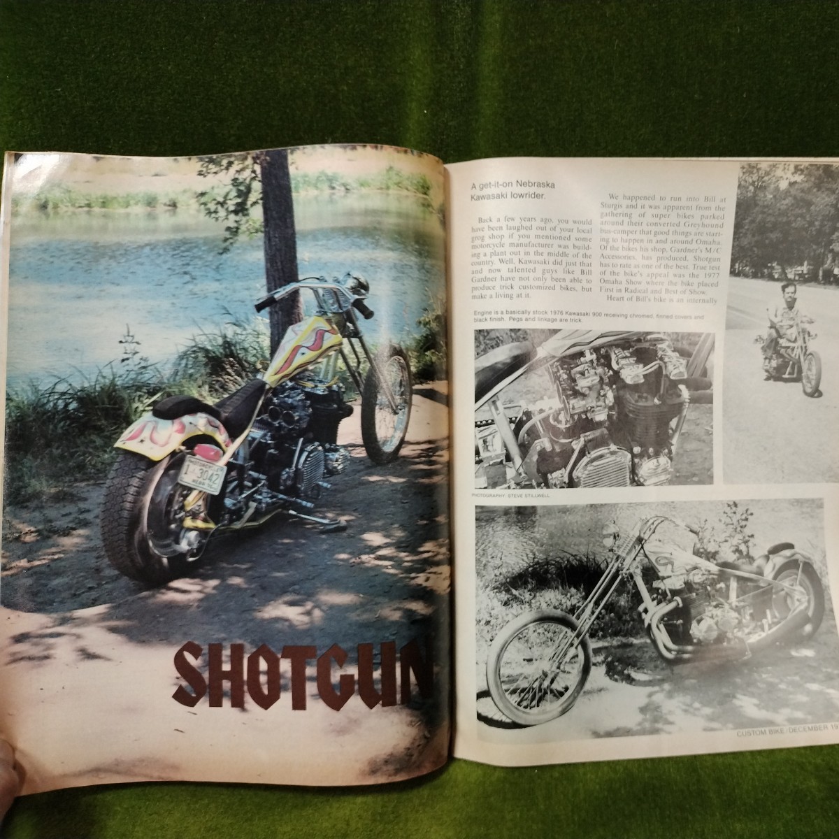 カスタムバイク custom bike 1977年12月号　年式相応の痛みはあります トライアンフ ビンテージ ハーレーダビッドソン ストリートチョッパ_画像3