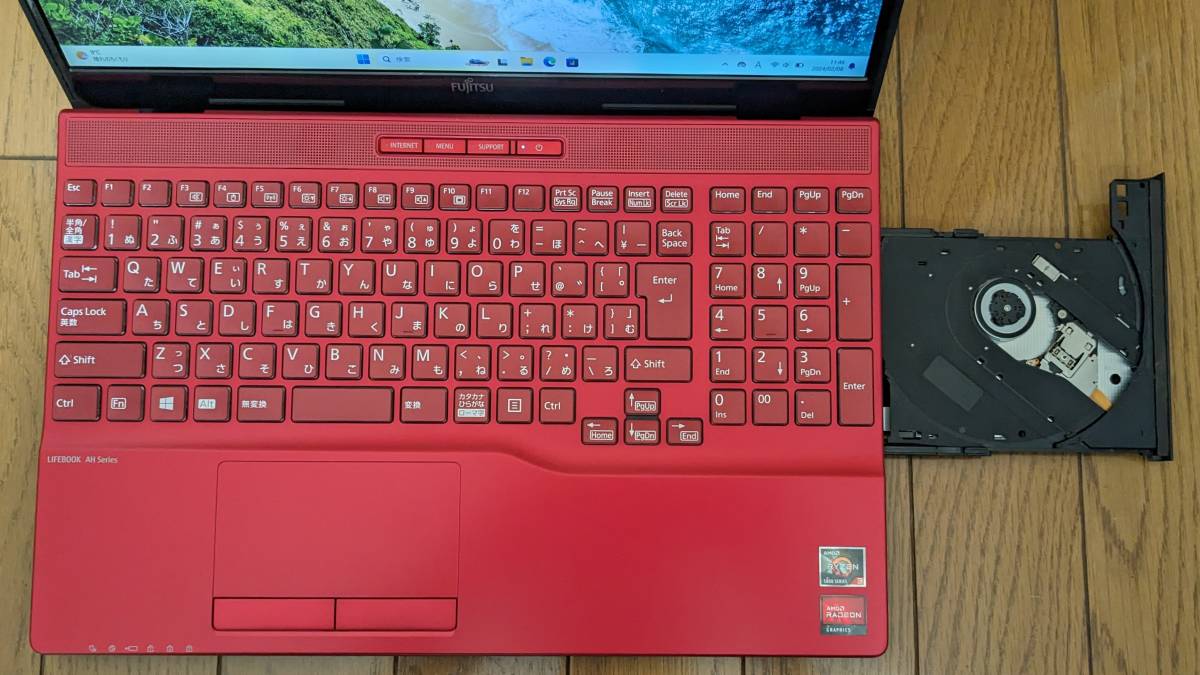 Fujitsu FMVA43F1R LIFEBOOK AH43/F1/AMD Ryzen3 5300U/メモリ 16GB/SSD 512GB/Windows11 Home_画像5