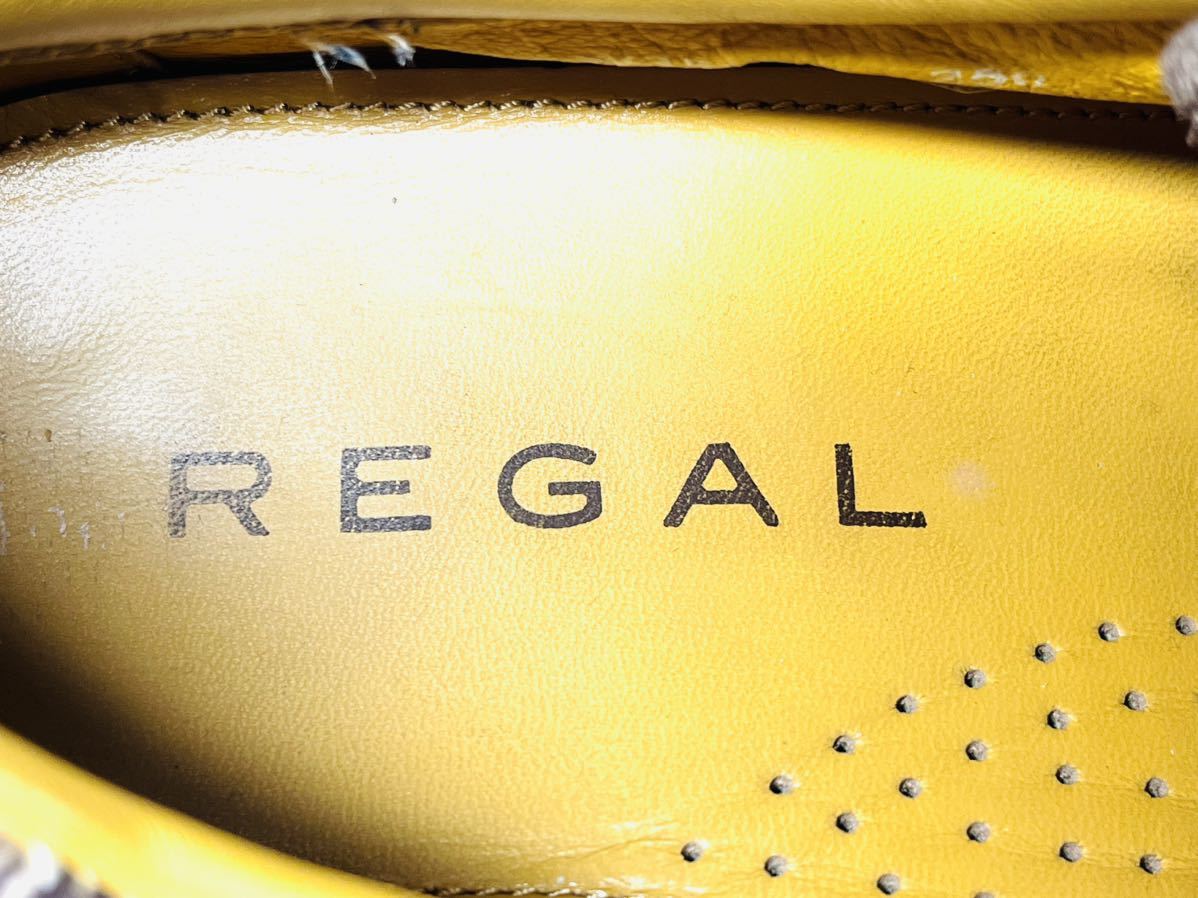【極美品】REGAL リーガル レザースニーカー 25.0cm ダークブラウンの画像8