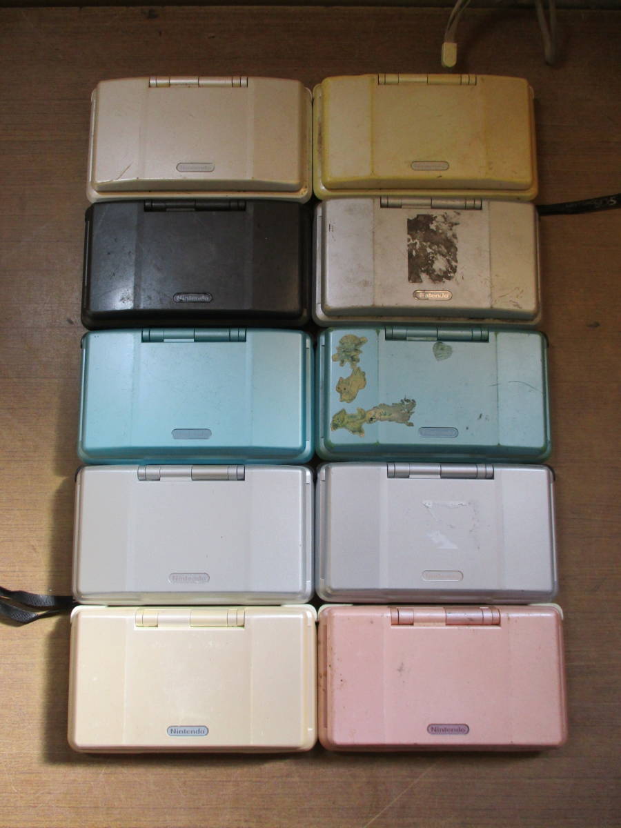 S849　棚4　現状品　ジャンク品　ニンテンドーDS　初期型　本体　10台セット　まとめ売り　任天堂　Nintendo　携帯ゲーム機_画像1