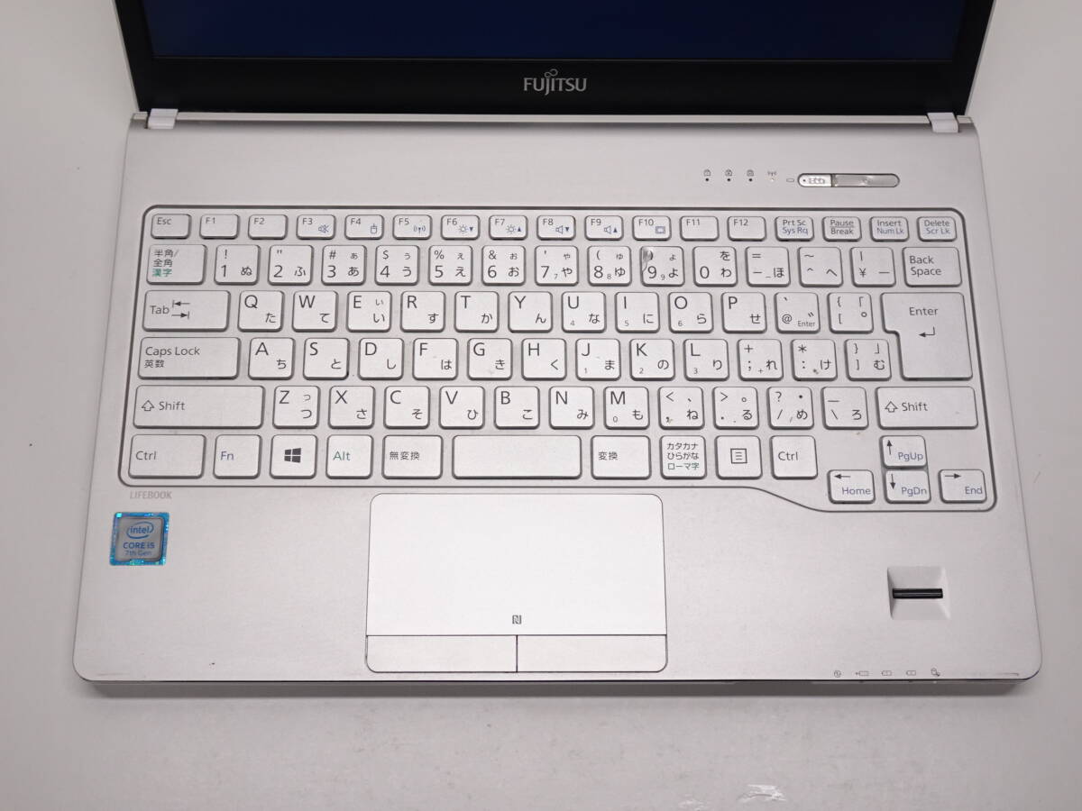 富士通 LIFEBOOK WS1/B1 第7世代 Core i5 7200U メモリ8GB 500GB Win10 Office 13.3インチ フルHD DVDマルチ Bluetooth カメラ 管IA-199_9のキー破損あります入力は問題ありません