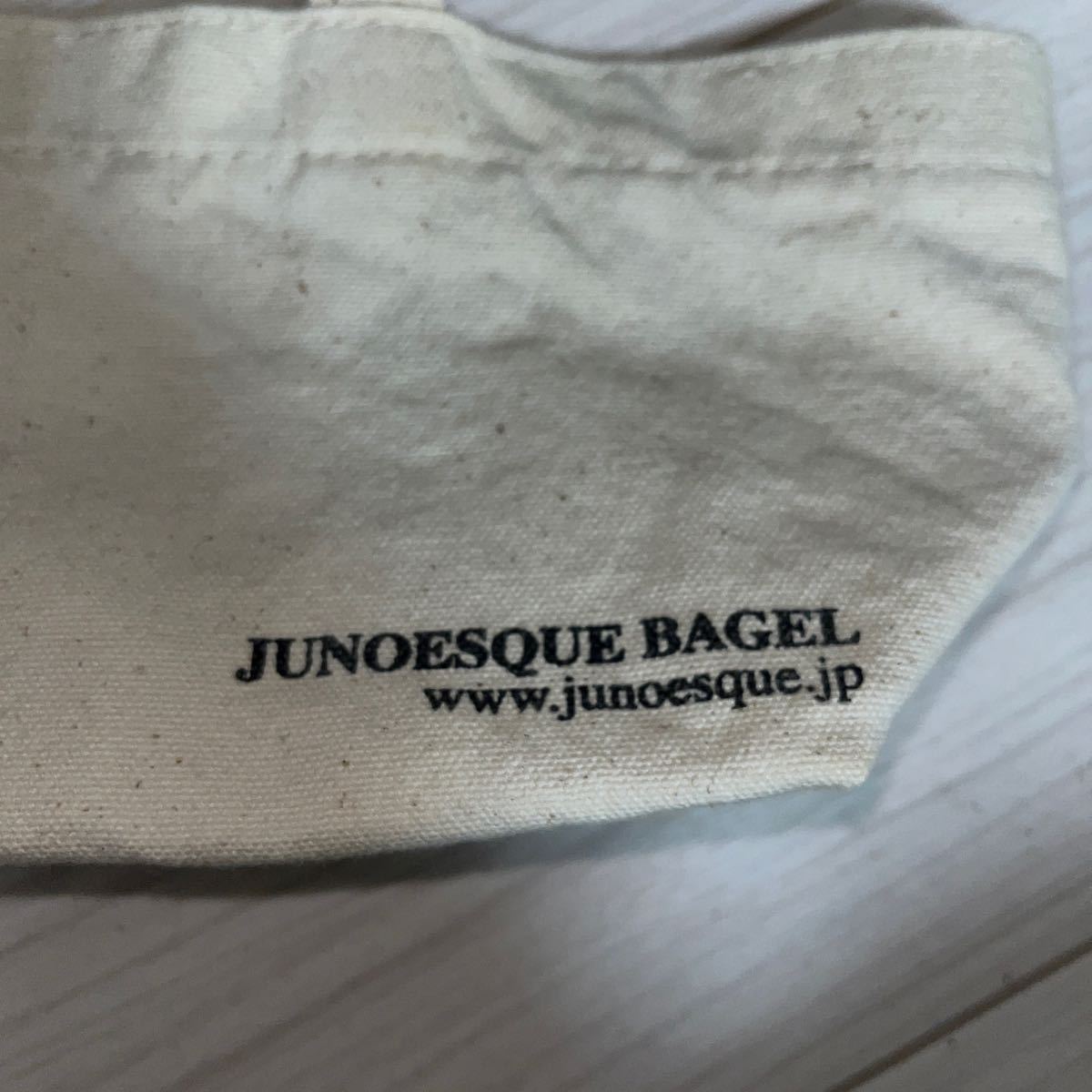 ベーグル バッグJUNOESQUE BAGEL 舟型トートバッグ トートバッグ キャンバス 自由が丘_画像2