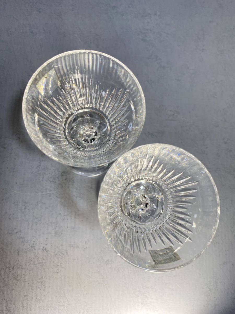 HOYA crystal glass wine glass cocktail glass pair 2 piece set * unused goods 