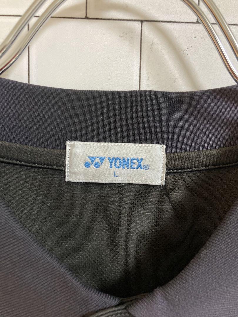 G1152 YONEX 【L】ヨネックス　メンズ　ポロシャツ　ロゴ有り　黒_画像4