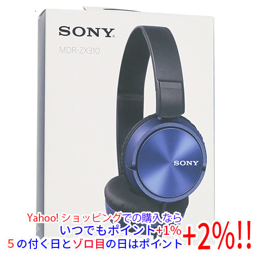 SONY made stereo headphone MDR-ZX310 (L) blue [ control :1100049709]