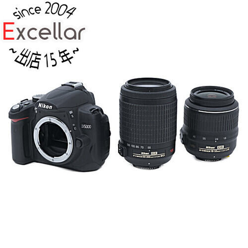 7480円 【中古】Nikon デジタル一眼レフ D5000 ダブルズーム 7480円 【中古】Nikon デジタル一眼レフ D5000 ダブルズーム