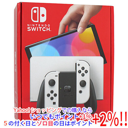 【中古】任天堂 Nintendo Switch 有機ELモデル HEG-S-KAAAA ホワイト 元箱あり [管理:1350009624]