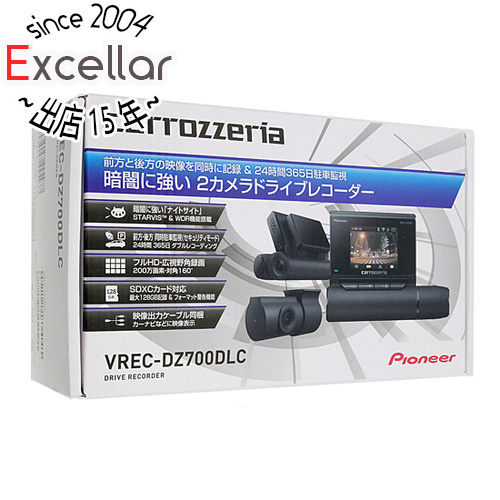 【中古】Pioneer パイオニア ドライブレコーダー VREC-DZ700DLC 展示品 [管理:1150026436]